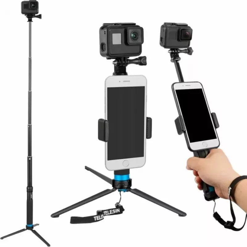 Asta selfie stick Telesin GP-MNP-090-S altezza regolabile leggera