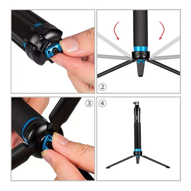 Asta selfie stick Telesin GP-MNP-090-S altezza regolabile leggera