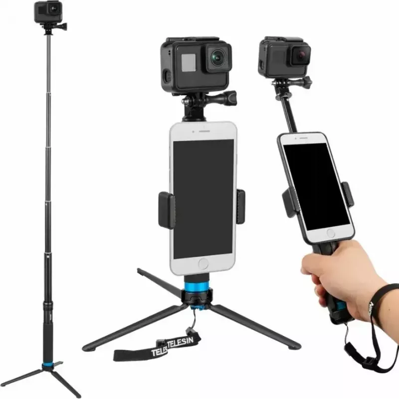 Asta selfie stick Telesin GP-MNP-090-S altezza regolabile leggera