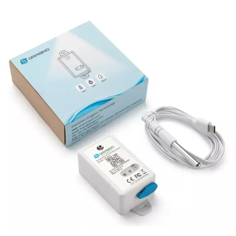 DRAGINO LHT65N sensore di temperatura e umidità autonomo per interni/esterni LoRaWAN EU868