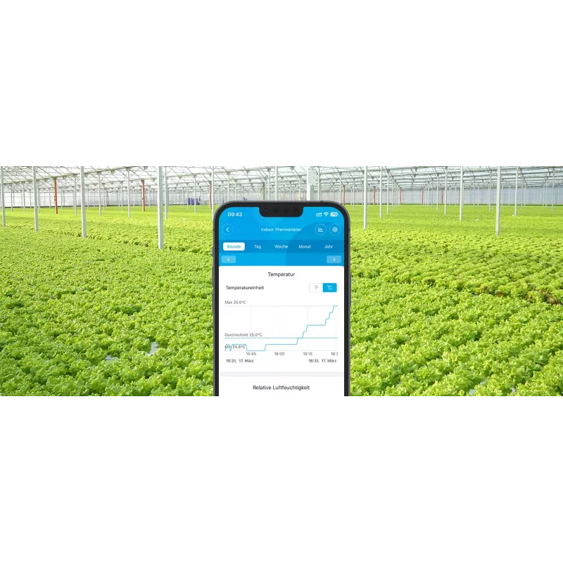 Govee H5075 sensore di temperatura e umidità per interni autonomo wireless