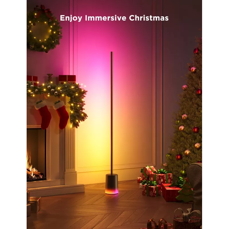 Govee Floor Lamp 2 lampada da terra, compatibile Matter, nero