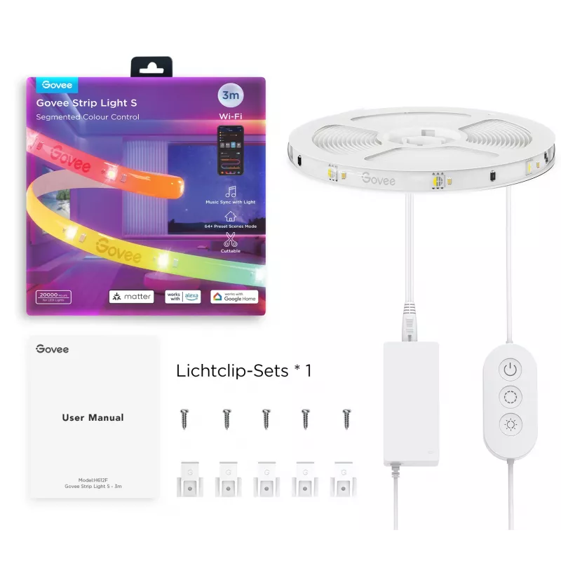 Govee H612FCD1 striscia LED RGB, 3 metri