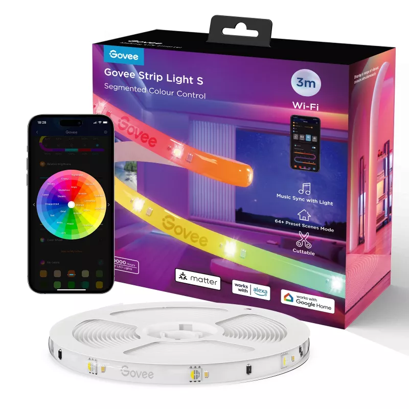 Govee H612FCD1 striscia LED RGB, 3 metri
