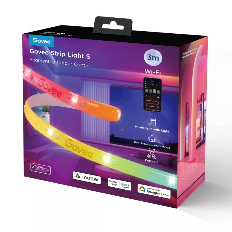 Govee H612FCD1 striscia LED RGB, 3 metri