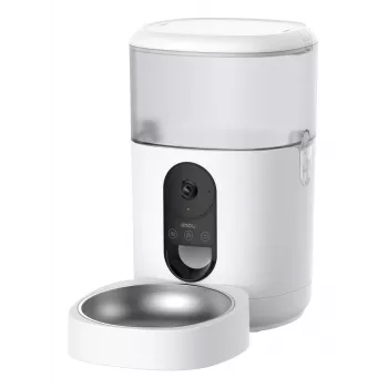 Distributore automatico di cibo IMOU PF1 — tramoggia in acciaio inox da 4 L, Wi‑Fi 4, batteria/corrente continua, 1 ciotola