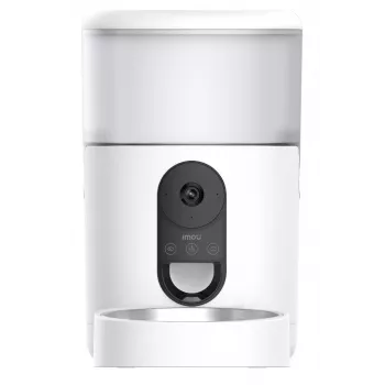 Distributore automatico di cibo IMOU PF1 — tramoggia in acciaio inox da 4 L, Wi‑Fi 4, batteria/corrente continua, 1 ciotola