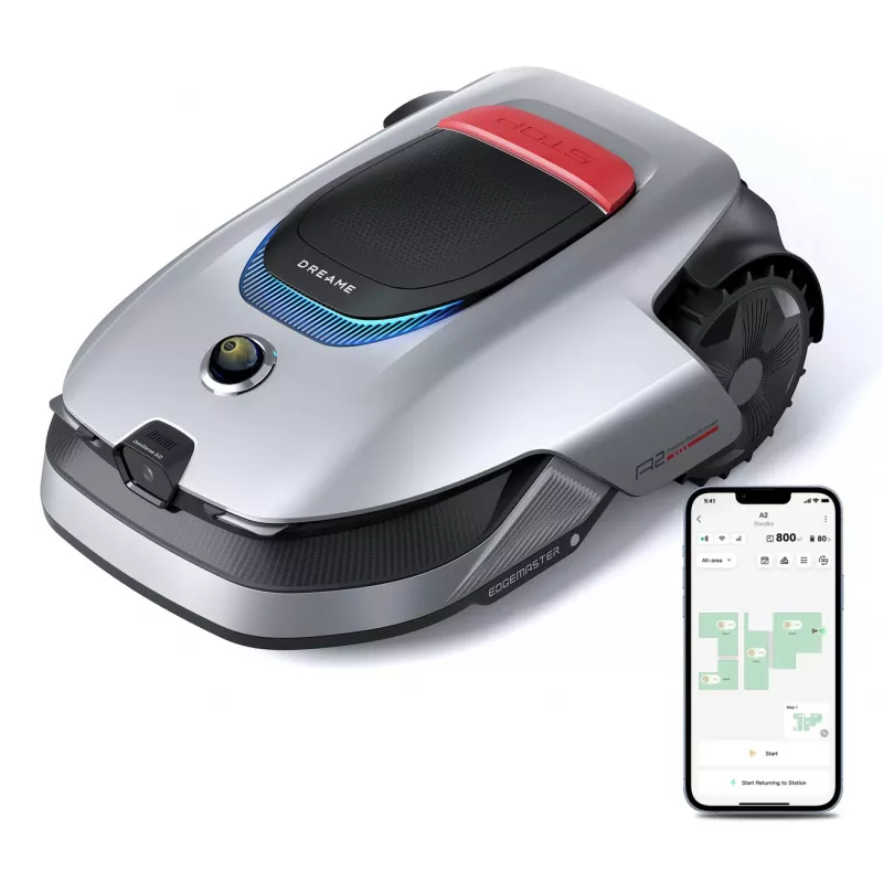 Dreame A2 1200 robot tagliaerba batteria ricaricabile nero, grigio