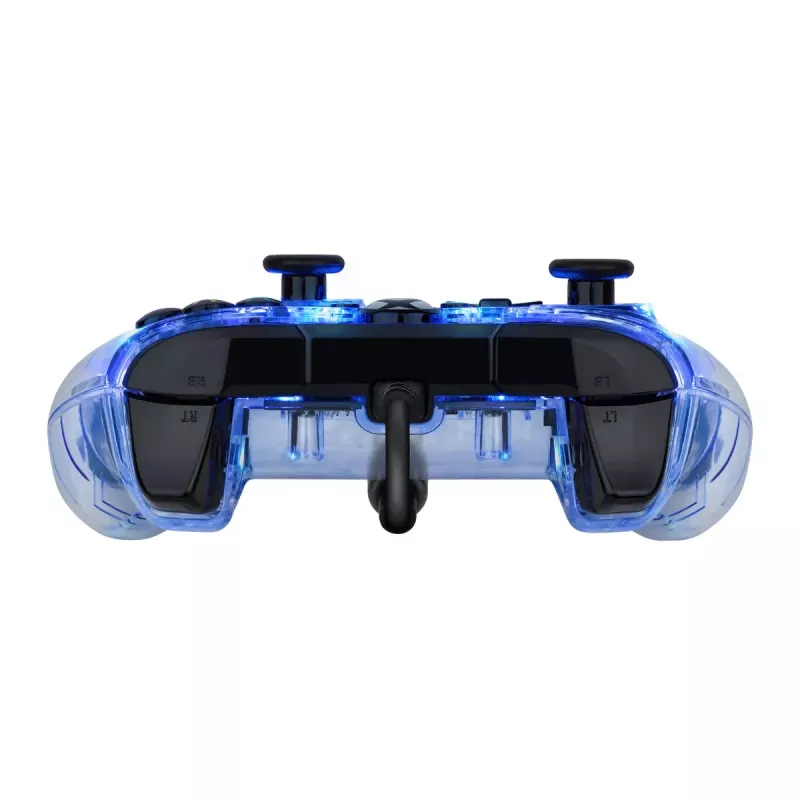 PDP Afterglow controller con filo, blu/trasparente, USB, Xbox One, Series X/S