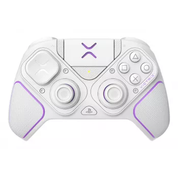 Gamepad VICTRIX 052-002-WH con filo e wireless RF/USB, USB-C, 2000mAh, PC/PS4/PS5, viola/bianco