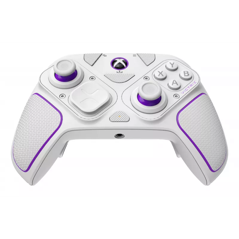 Gamepad VICTRIX 052-002-WH con filo e wireless RF/USB, USB-C, 2000mAh, PC/PS4/PS5, viola/bianco