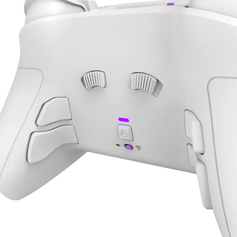 Gamepad VICTRIX 052-002-WH con filo e wireless RF/USB, USB-C, 2000mAh, PC/PS4/PS5, viola/bianco