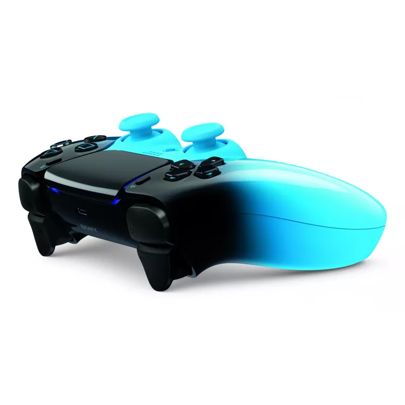 Gamepad Sony DualSense per PlayStation 5, Bluetooth/USB, nero/blu, USB-C, a batteria