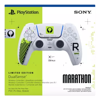 Gamepad Sony DualSense per PlayStation 5 — Bluetooth/USB, bianco e verde, analogico/digitale, USB‑C