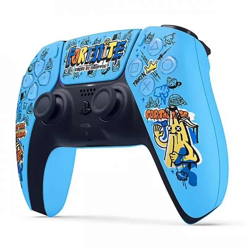 Gamepad Sony DualSense Wireless controller PlayStation 5 — modello 9593973, blu, design Fortnite, Bluetooth/USB, a batteria