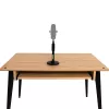 Supporto da tavolo per microfono Shure SH-DESKTOP1, base metallica rotonda, filettatura 3/8