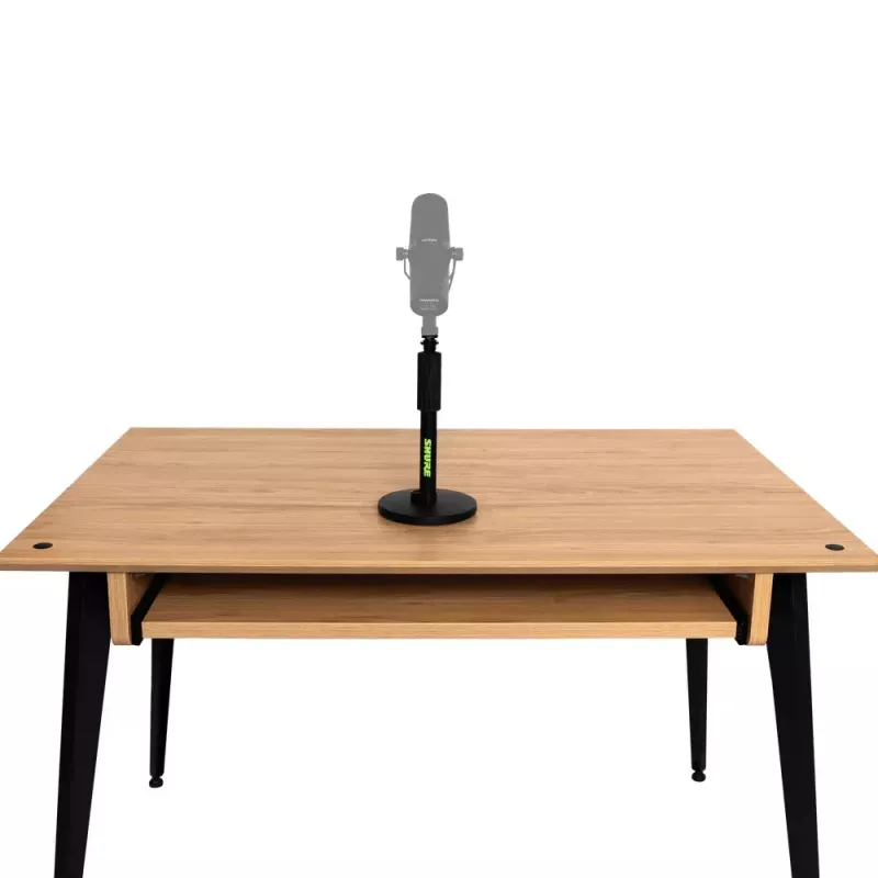 Supporto da tavolo per microfono Shure SH-DESKTOP1, base metallica rotonda, filettatura 3/8