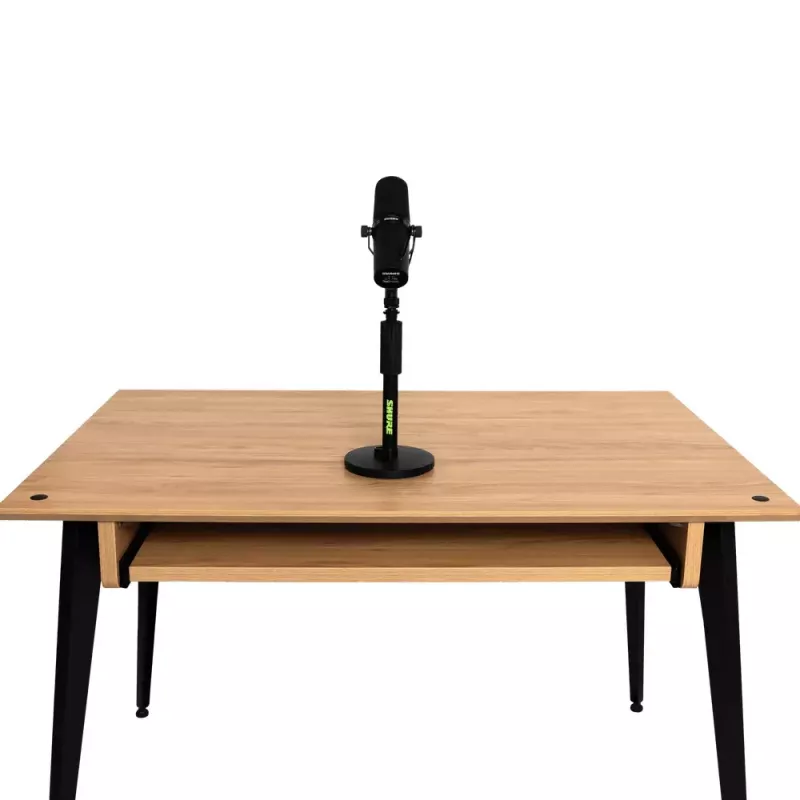 Supporto da tavolo per microfono Shure SH-DESKTOP1, base metallica rotonda, filettatura 3/8