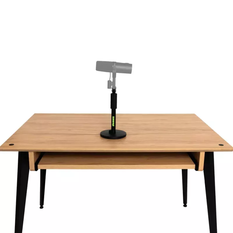 Supporto da tavolo per microfono Shure SH-DESKTOP1, base metallica rotonda, filettatura 3/8