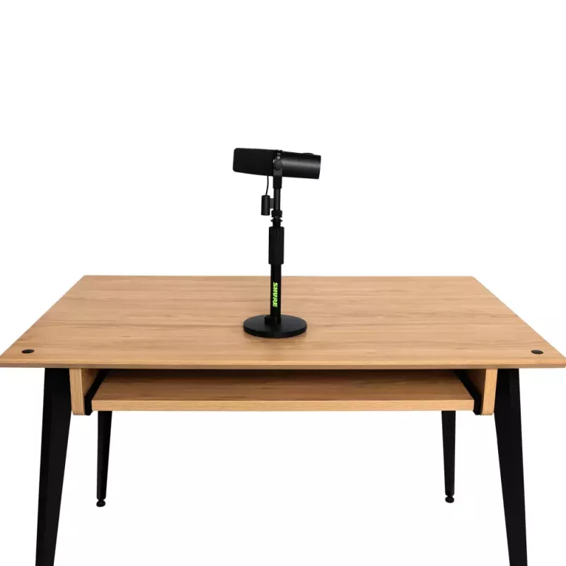 Supporto da tavolo per microfono Shure SH-DESKTOP1, base metallica rotonda, filettatura 3/8