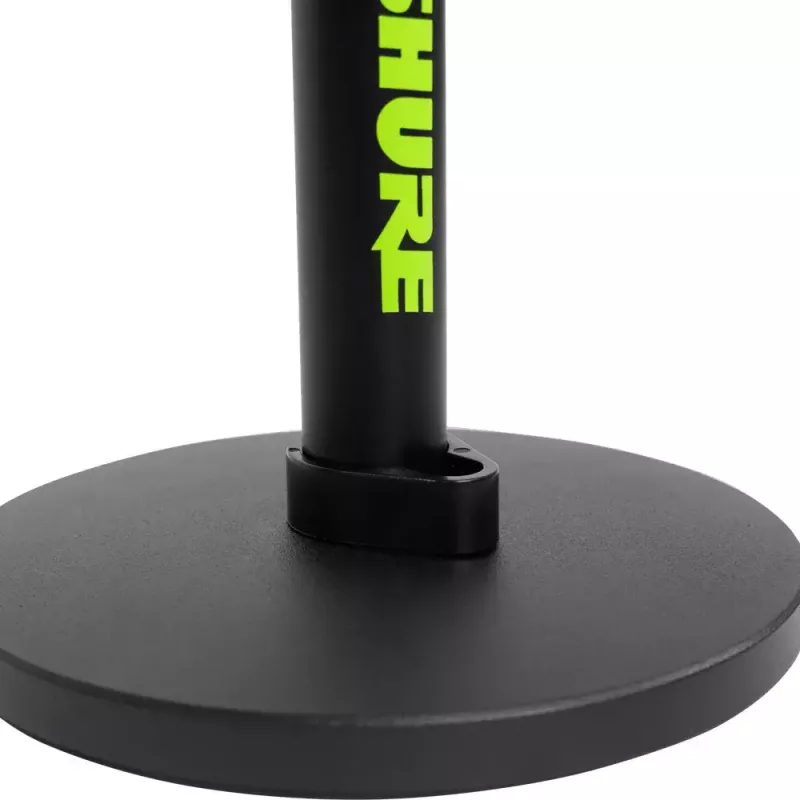 Supporto da tavolo per microfono Shure SH-DESKTOP1, base metallica rotonda, filettatura 3/8