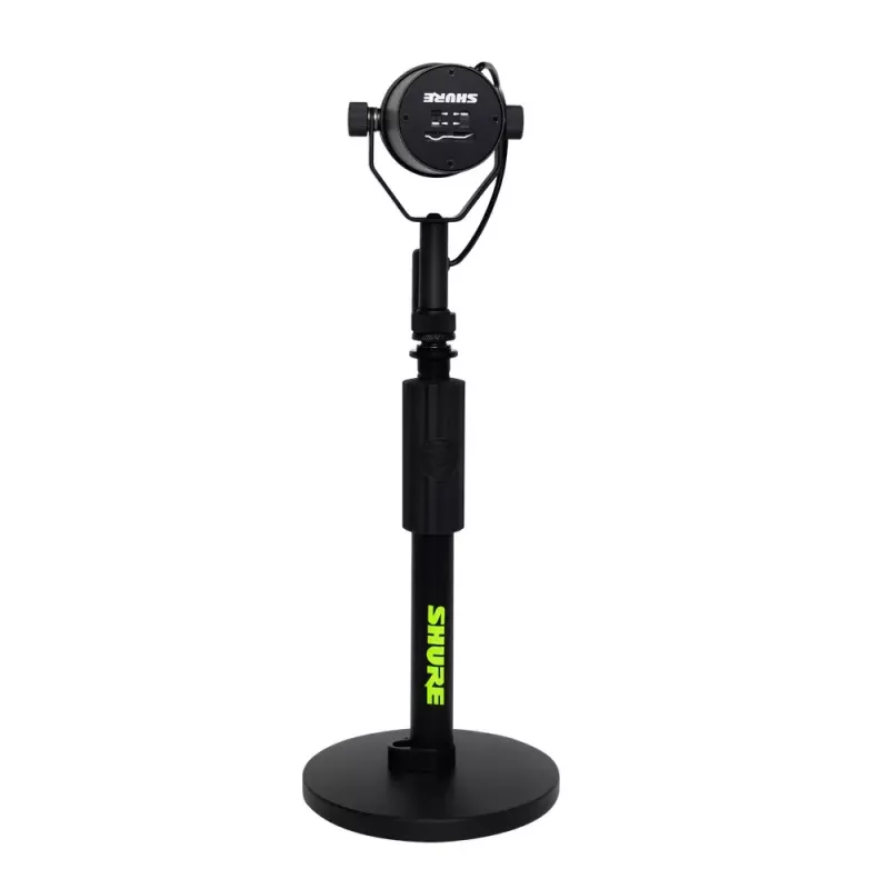 Supporto da tavolo per microfono Shure SH-DESKTOP1, base metallica rotonda, filettatura 3/8