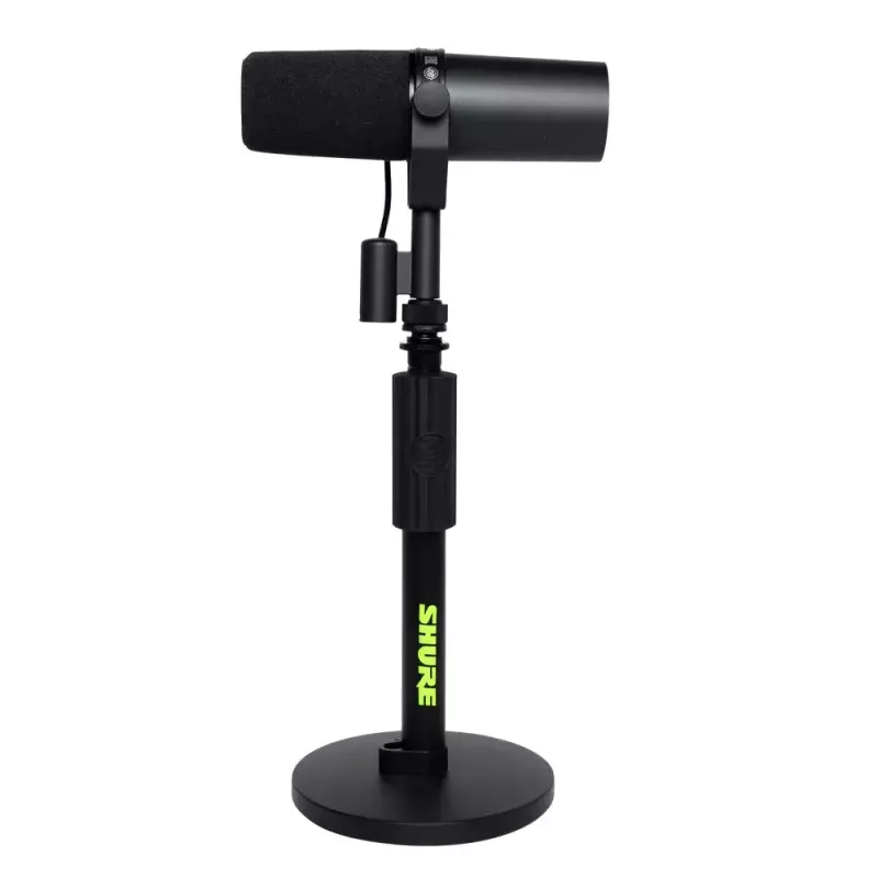 Supporto da tavolo per microfono Shure SH-DESKTOP1, base metallica rotonda, filettatura 3/8