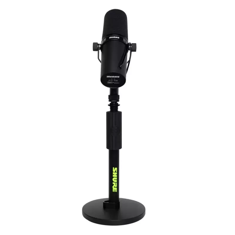 Supporto da tavolo per microfono Shure SH-DESKTOP1, base metallica rotonda, filettatura 3/8