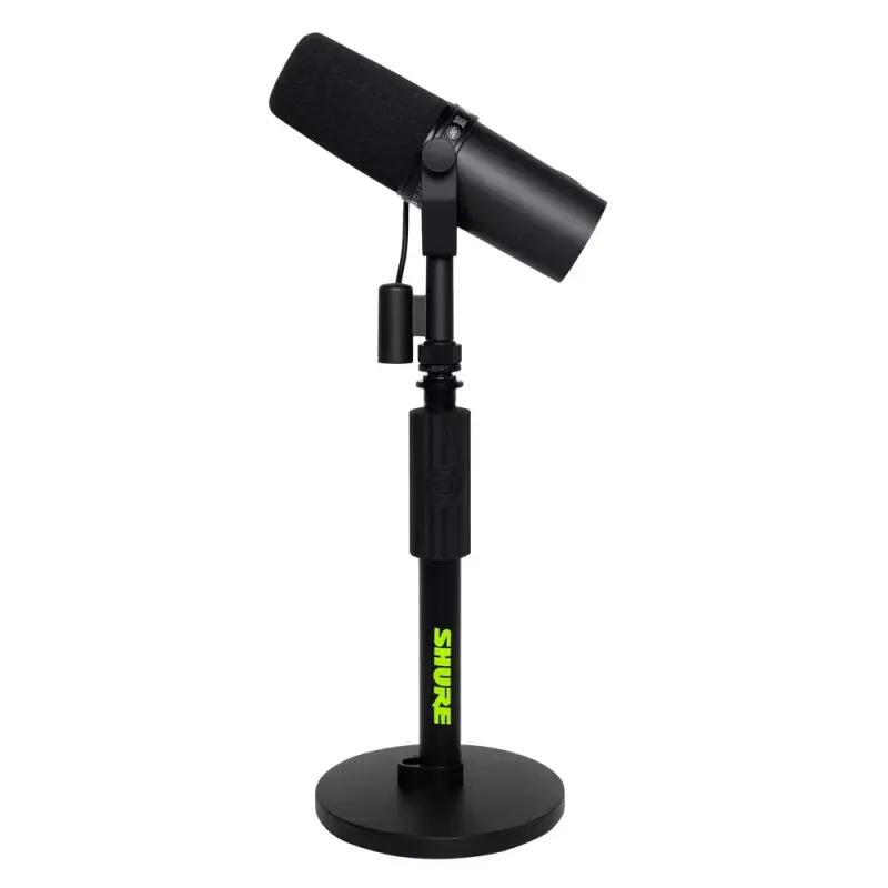Supporto da tavolo per microfono Shure SH-DESKTOP1, base metallica rotonda, filettatura 3/8
