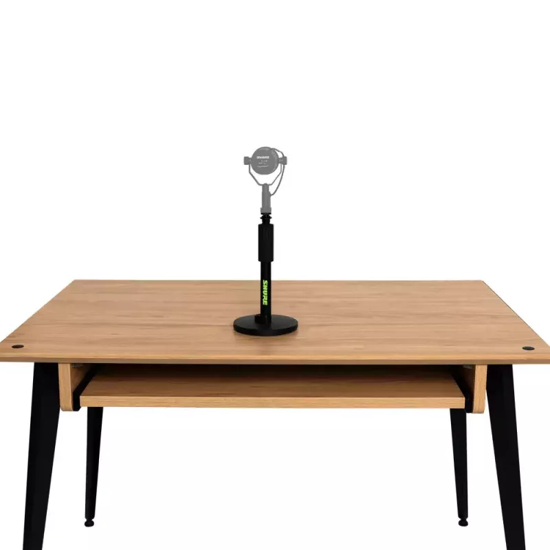 Supporto da tavolo per microfono Shure SH-DESKTOP1, base metallica rotonda, filettatura 3/8
