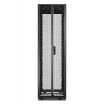 APC Easy Rack, 42U, nero, con tetto, ruote, piedini, 4 staffe e pannelli laterali, senza fondo, 1991H x 600W x 800T mm