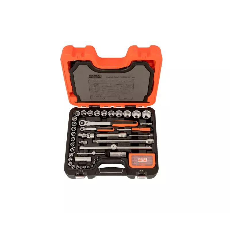 Bahco S95 set di chiavi a bussola, 1/2" e 1/4", 95 pz.