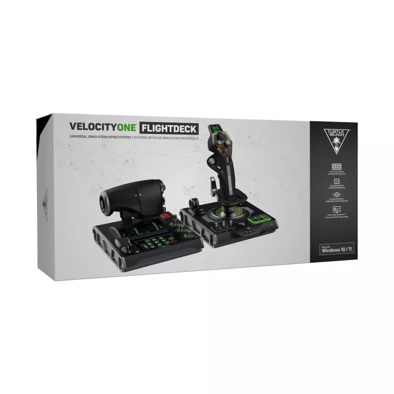 Turtle Beach VelocityOne Flightdeck sistema di simulazione di volo HOTAS per PC Windows 10 e 11 (TBS-0724-05)