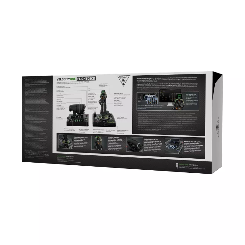 Turtle Beach VelocityOne Flightdeck sistema di simulazione di volo HOTAS per PC Windows 10 e 11 (TBS-0724-05)