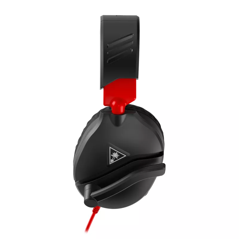 Cuffia gaming stereo over-ear Turtle Recon 70 — nero, stereo con filo, controlli su un padiglione