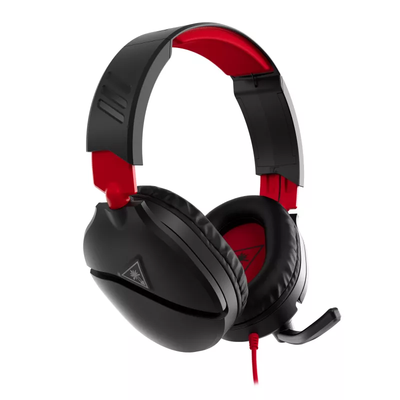 Cuffia gaming stereo over-ear Turtle Recon 70 — nero, stereo con filo, controlli su un padiglione