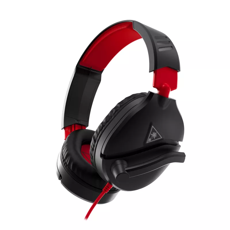 Cuffia gaming stereo over-ear Turtle Recon 70 — nero, stereo con filo, controlli su un padiglione