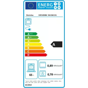 Electrolux EOF3H50BK 65 L 2090 W nero, acciaio inox