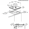 Electrolux KGG64362W piano cottura a gas da incasso 60 cm bianco 4 zone