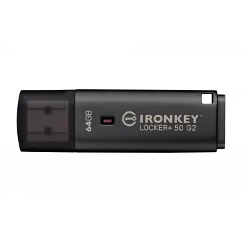 Chiavetta USB KINGSTON IronKey Locker Plus 50 G2 64 GB, USB Type-A, USB 3.2 Gen 1, AES-256, FIPS 197