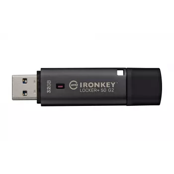 Chiavetta USB KINGSTON IronKey Locker Plus 50 G2 32 GB, USB 3.2 Gen 1 Type-A, AES-256, FIPS 197