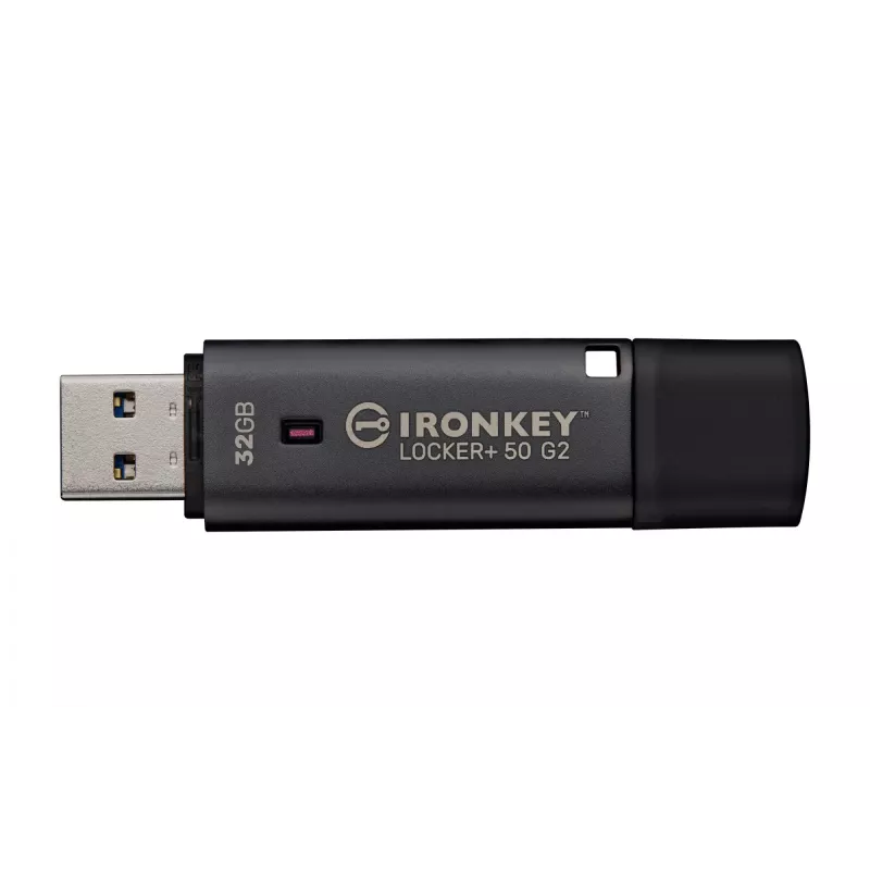 Chiavetta USB KINGSTON IronKey Locker Plus 50 G2 32 GB, USB 3.2 Gen 1 Type-A, AES-256, FIPS 197