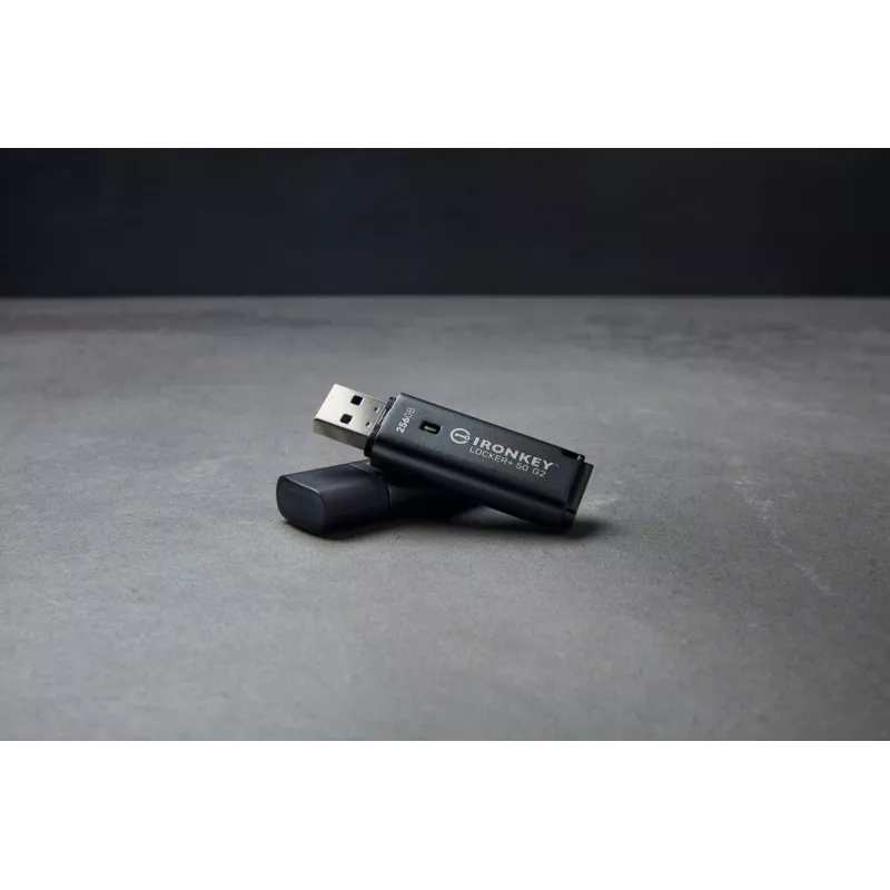 Chiavetta USB KINGSTON IronKey Locker Plus 50 G2 256 GB, USB Type-A, USB 3.2 Gen 1, AES-256, FIPS 197