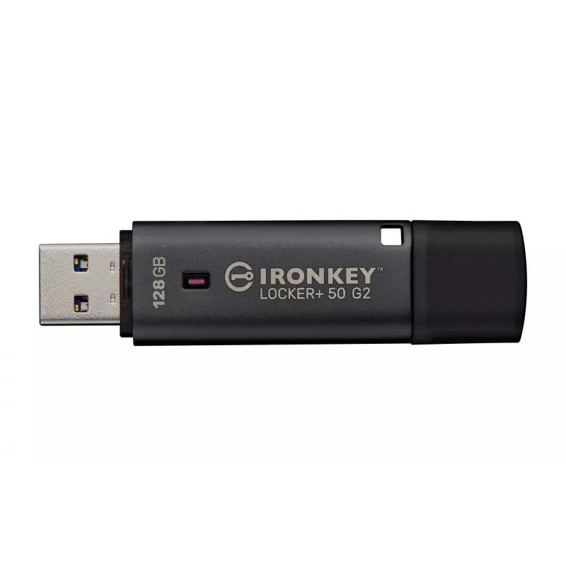 Chiavetta USB KINGSTON IronKey Locker Plus 50 G2 128GB, USB Type-A, USB 3.2 Gen 1, AES-256, FIPS 197