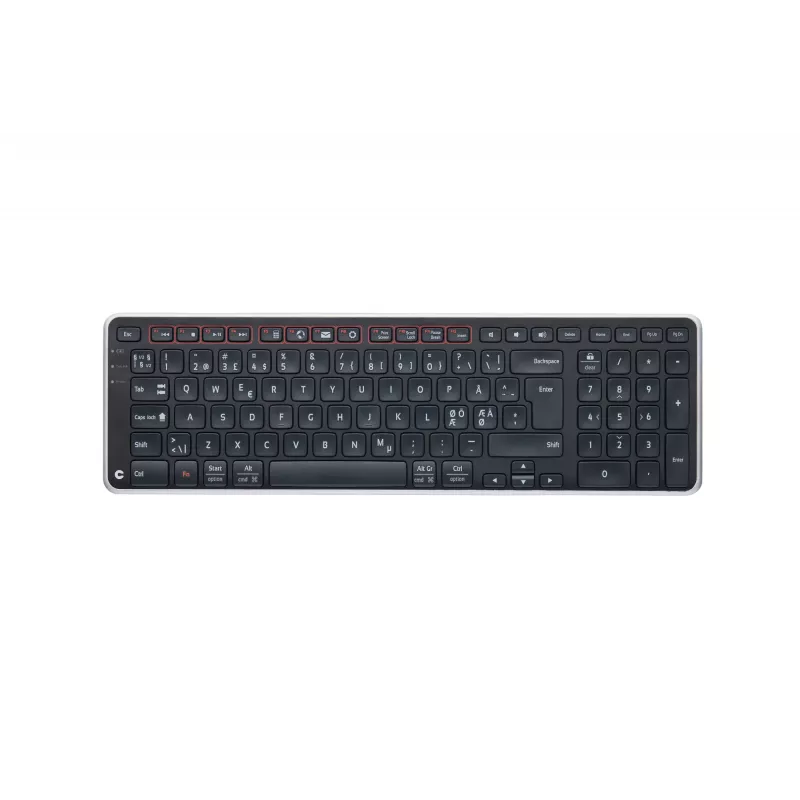 Contour Design Balance tastiera, full-size (100%), wireless, RF Wireless + USB, tastiera con switch a forbice, QWERTY, nero