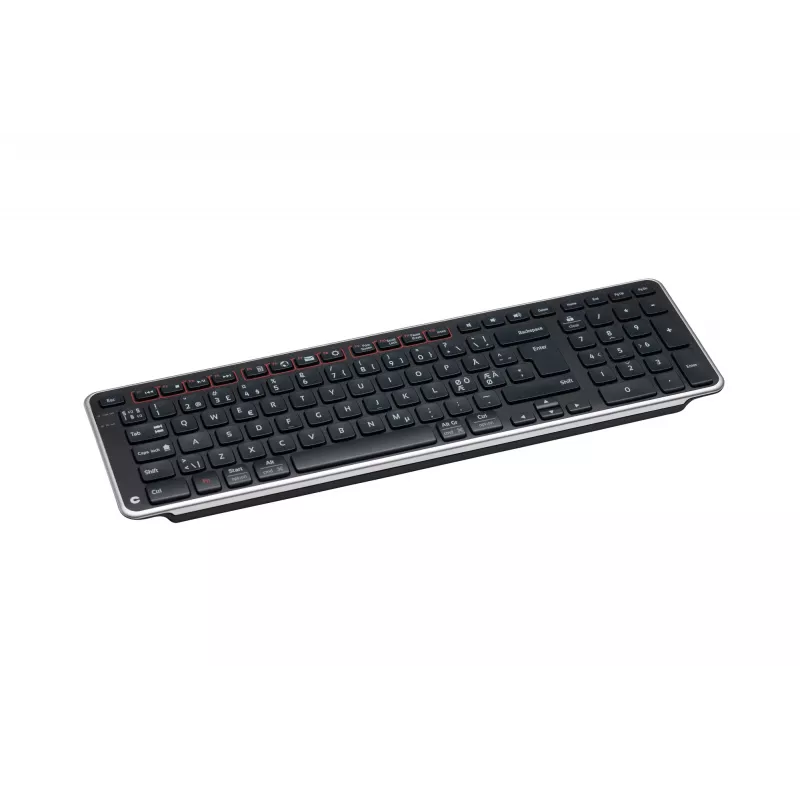 Contour Design Balance tastiera, full-size (100%), wireless, RF Wireless + USB, tastiera con switch a forbice, QWERTY, nero
