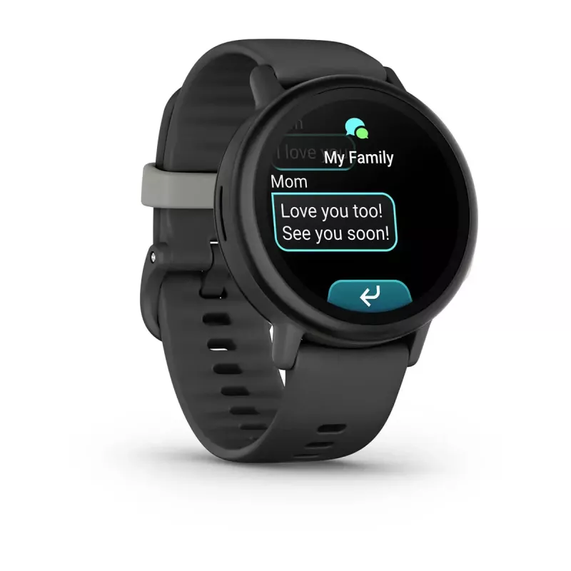 Garmin Bounce 2 smartwatch per bambini, AMOLED da 1,2 pollici, GPS, Wi-Fi, LTE, Slate Grey (010-03399-00)