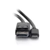 Cavo adattatore C2G da USB-C a DisplayPort 4K 30 Hz 1,8 m nero
