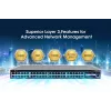 Intellinet switch PoE+ L3 fully managed a 54 porte con 48 porte Gigabit Ethernet e 6 uplink SFP+
