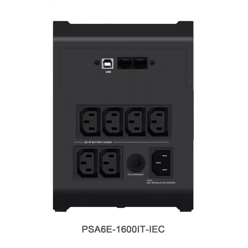 Vertiv PowerUPS 200 Essential PSA6E-1600IT-IEC, 1600VA/925W, line-interactive, 1,6 kVA, 925 W, sinusoidale, 140 V, 290 V
